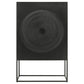 Jenna - 2 Door Mango Wood Mandala Pattern Accent Cabinet Black - Matte Black