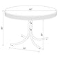 Retro - 5 Piece Round Dining Set - Glossy White And Red