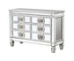 Varian - Server - Mirrored & Antique Platinum - 34"