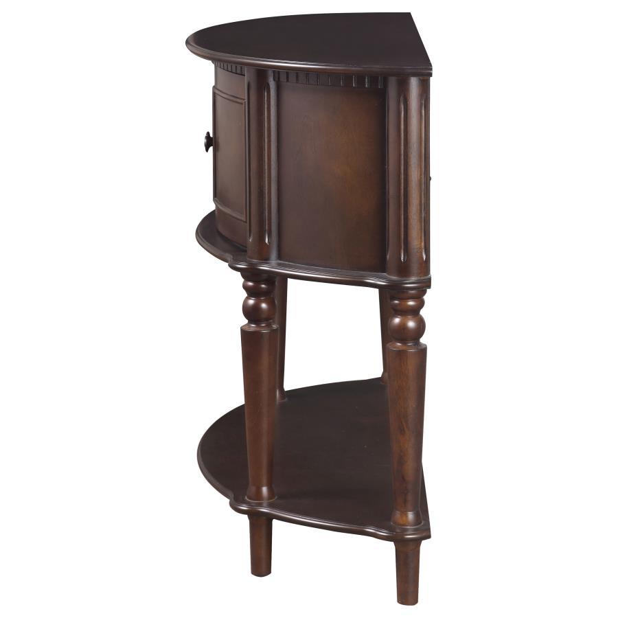 Brenda - Console Table With Curved Front - Brown