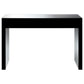 Gillian - Rectangular Sofa Table - Silver And Clear Mirror