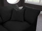 Plush - Velvet Standart Comfort 5 Piece Modular Sectional - Black