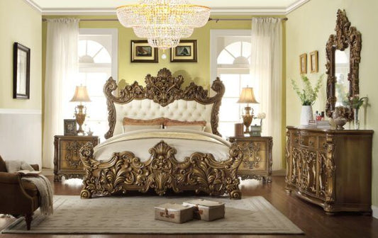 HD-8008 - 5 Piece Eastern King Bedroom Set - Bronze