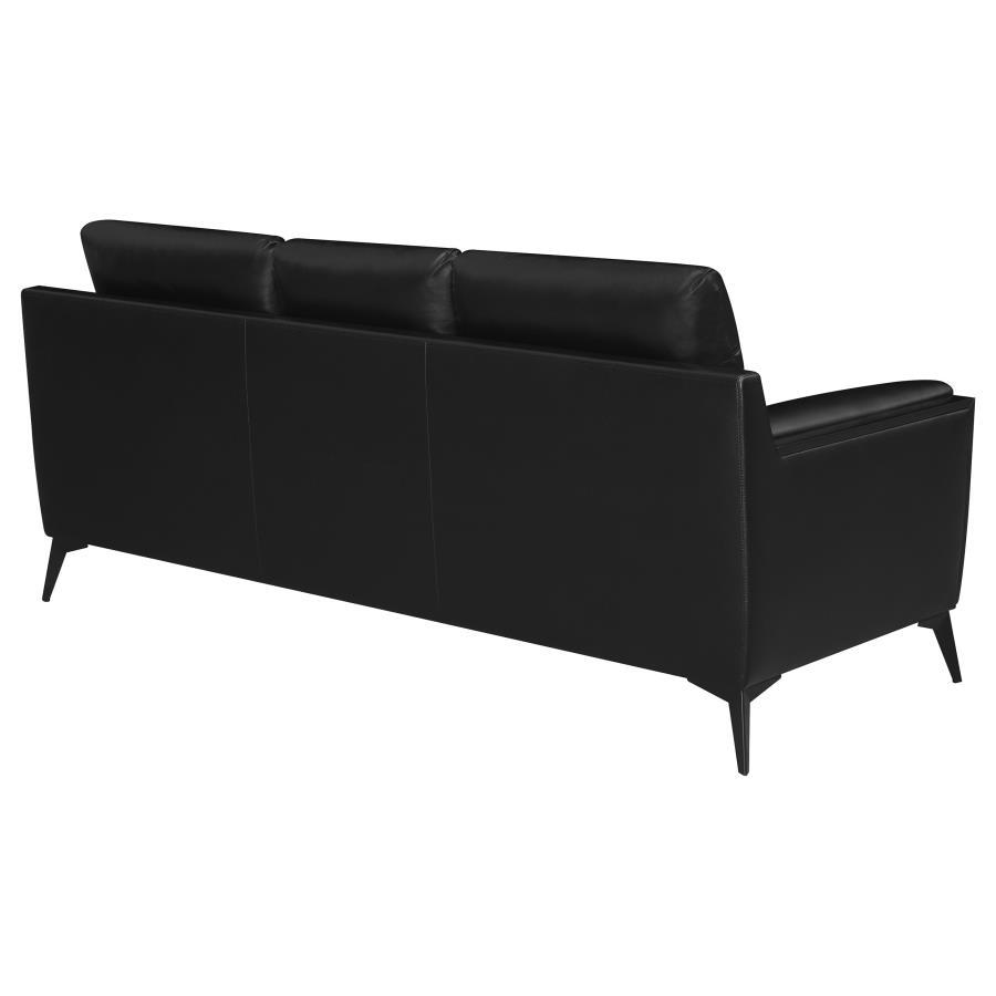 Moira - Upholstered Wedge Arm Tufted Sofa - Black