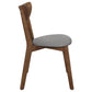 Alfredo - Dining Side Chair (Set of 2) - Gray And Natural Walnut