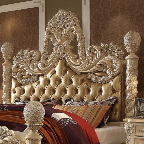 HD-7266 - 5 Piece Eastern King Bedroom Set - Pickle Frost With Silver Highlight