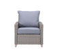 Greeley - Patio Set - Gray Fabric & Gray Finish