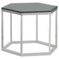 Darla - Glass Top Accent Table - Black