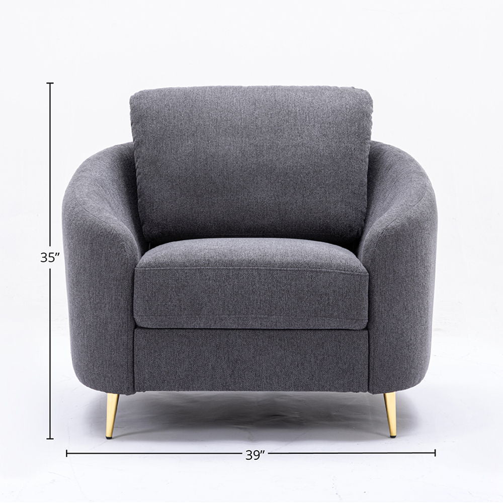 Yuina - Chair - Gray Linen