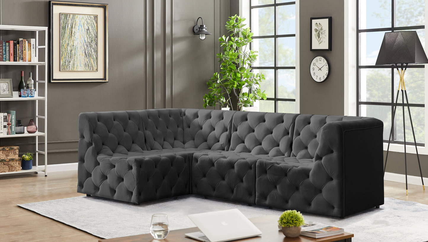 Tuft - Modular Sectional 4 Piece - Gray