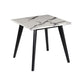 Bayhill - Square Faux Marble Top End Table - Black And White