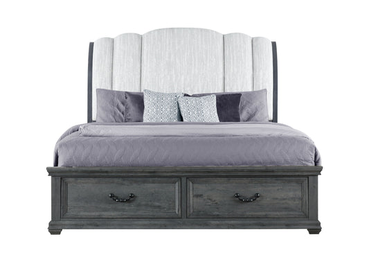 Rowan - Storage King Bed - Gray