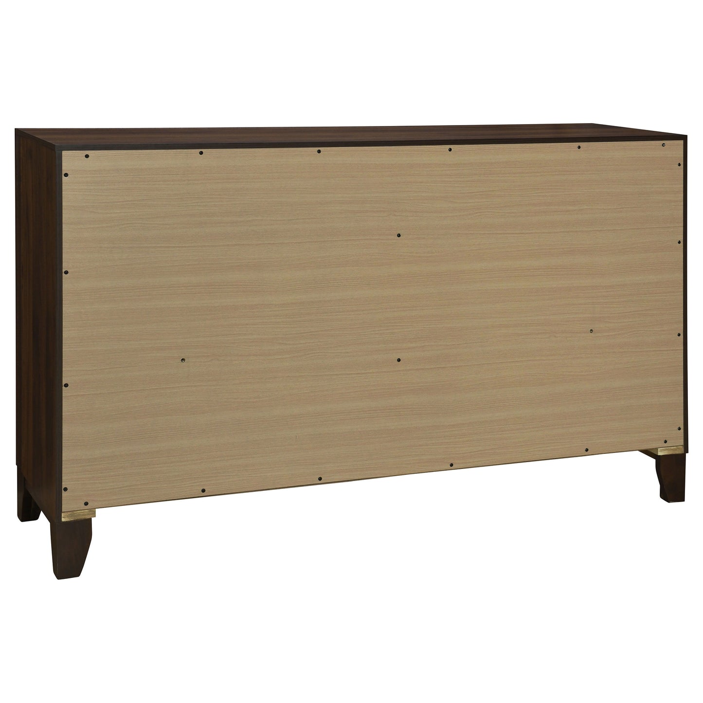 Welsley - 6-Drawer Dresser Cabinet - Walnut