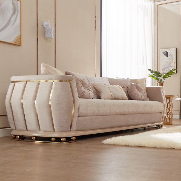 HD-9003 - 3 Piece Sofa Set - Beige