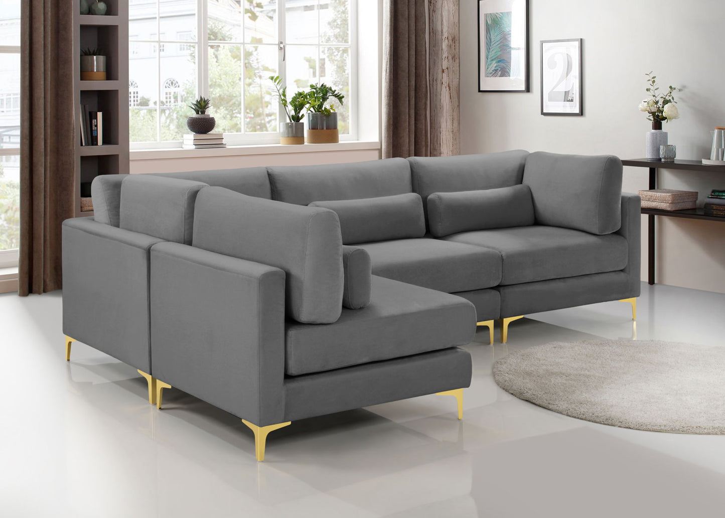 Julia - Modular Sectional 4 Piece - Gray