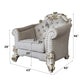 Vendom II - Chair - Two Tone Ivory Fabric & Antique Pearl Finish