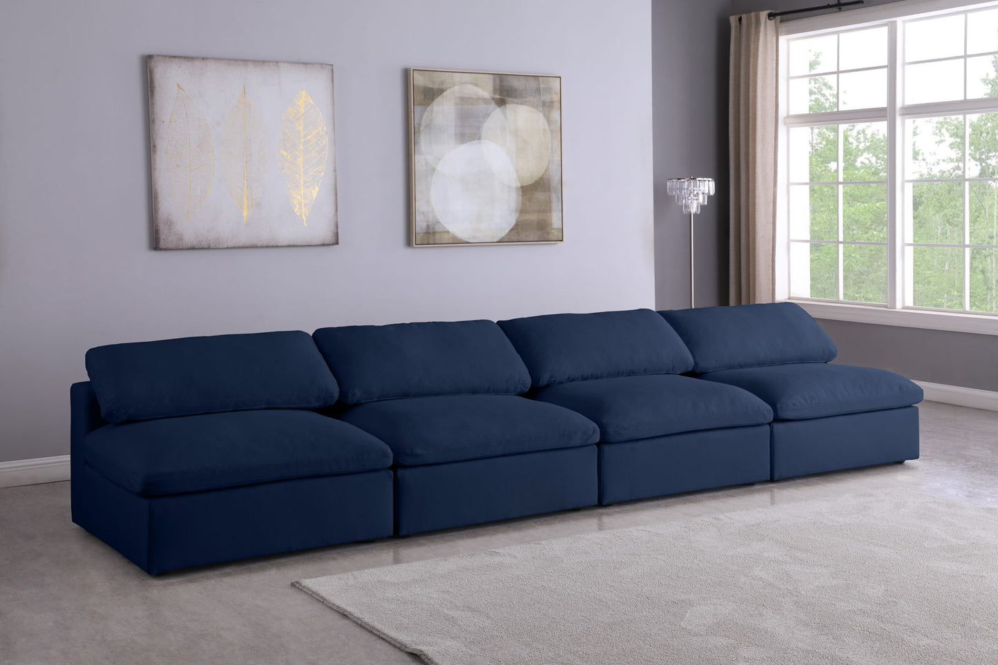 Serene - Modular Armless 4 Seat Sofa