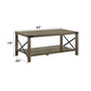 Abiram - Coffee Table - Rustic Oak Finish