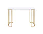 Estie - Writing Desk - White & Gold Finish