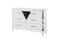 Marco - Dresser With LED 3D Mirror - Metallic White