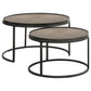 Rodrigo - 2 Piece Round Nesting Tables - Weathered Elm