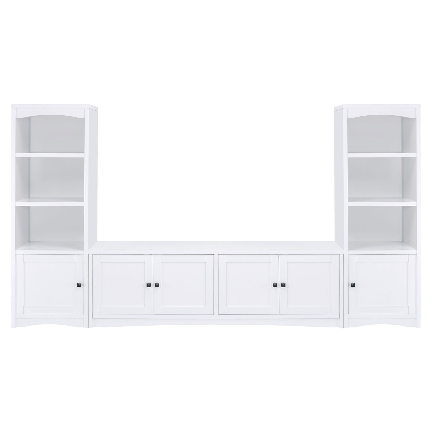 Laughlin - 4 Door Engineered Wood TV Stand - White