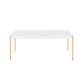 Otrac - Coffee Table - White & Gold Finish