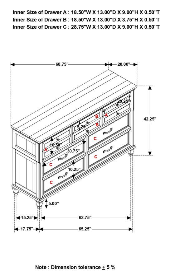 Avenue - 8-Drawer Dresser