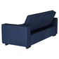 Gretchen - Multipurpose Upholstered Convertible Sleeper Sofa Bed - Navy Blue