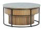 Fridley - Gray / Brown / Black - Nesting Cocktail Tables (Set of 2)