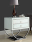 Alyssa - Side Table with Chrome Legs