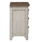 Farmhouse Reimagined - 3 Drawer Nightstand With Charging Station - White