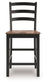 Wildenauer - Brown / Black - Barstool (Set of 2)