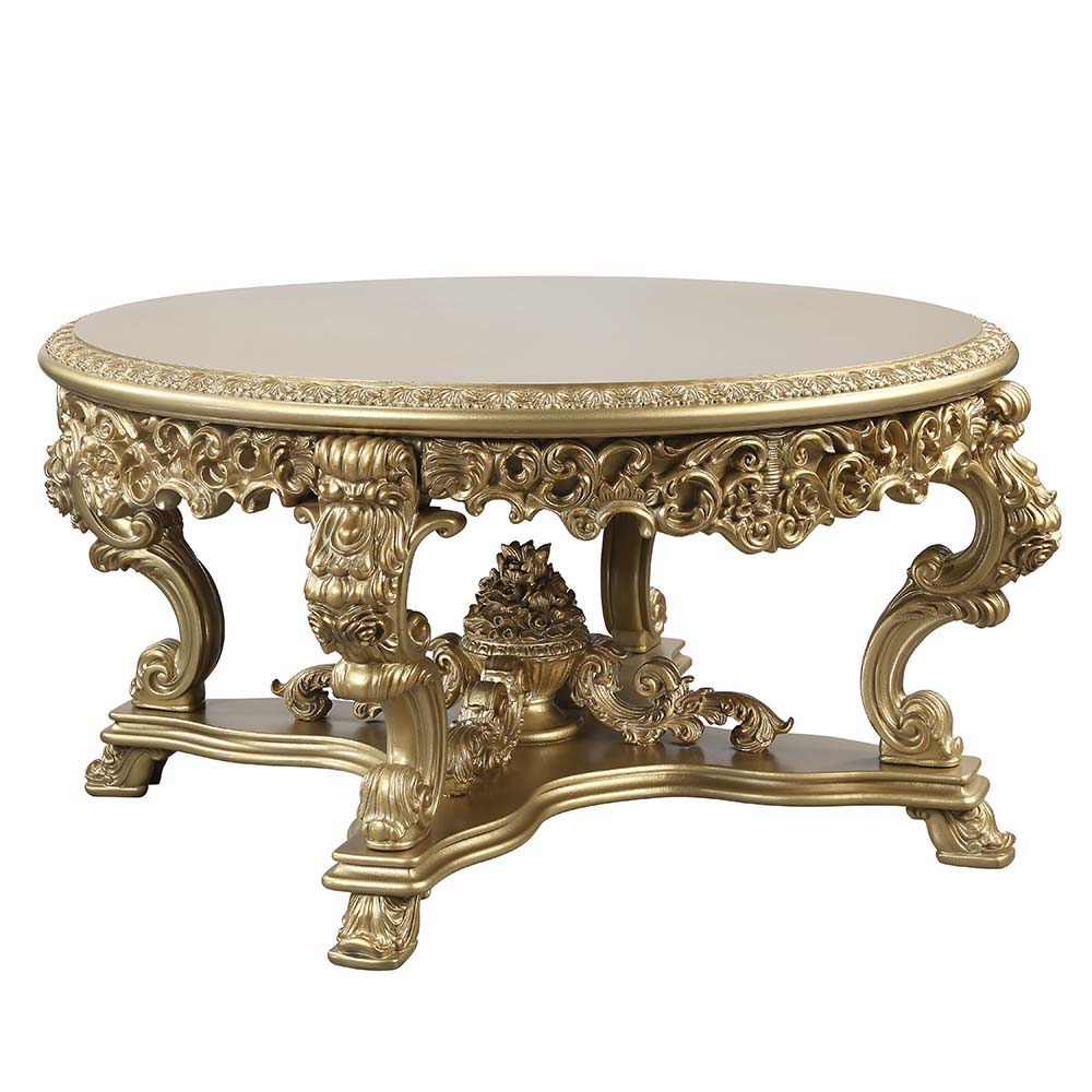 Bernadette - Dining Table - Gold Finish - 32"