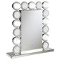 Aghes - Vanity Mirror With Lighting - Silver