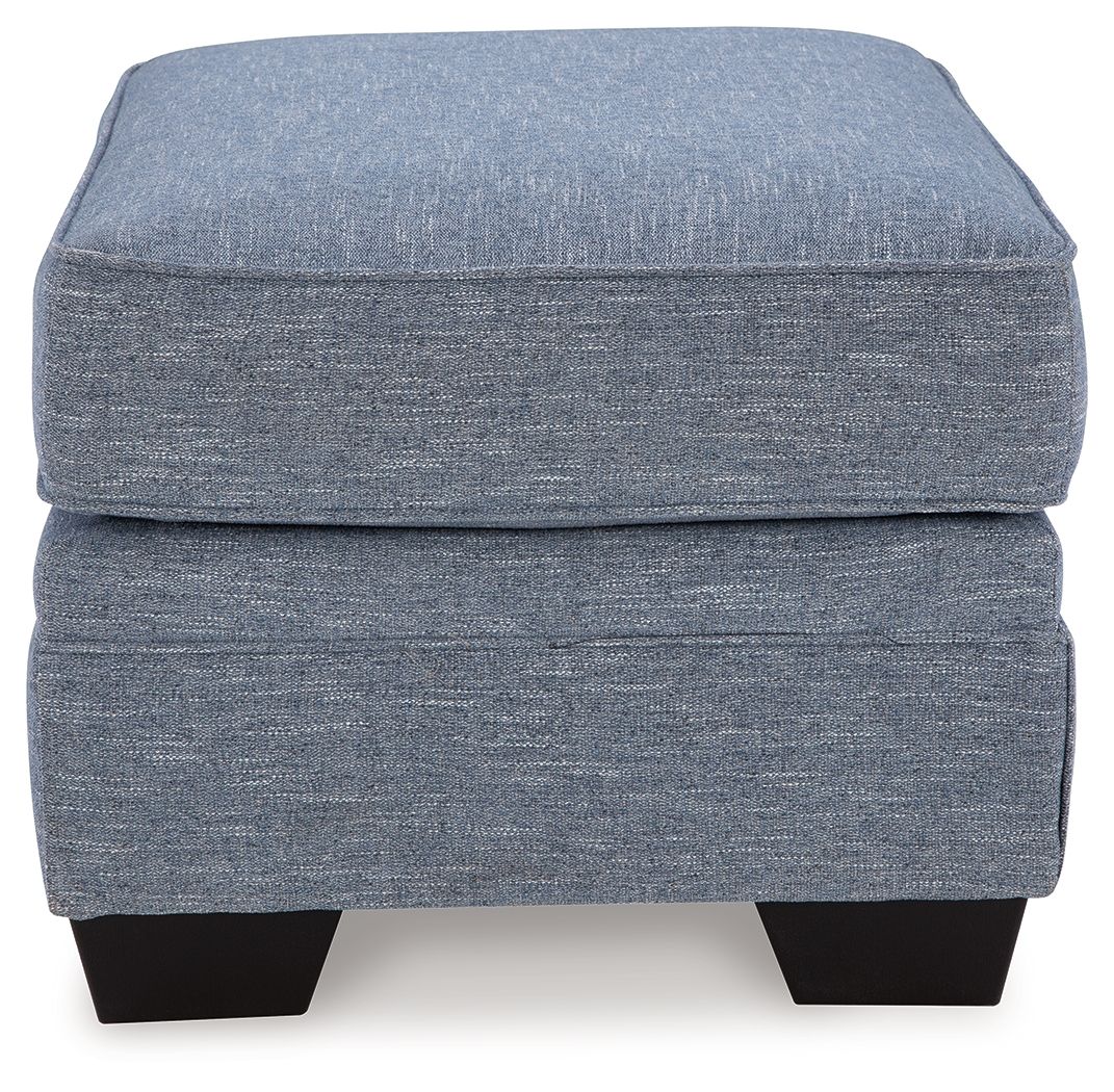 Carissa Manor - Denim - Ottoman