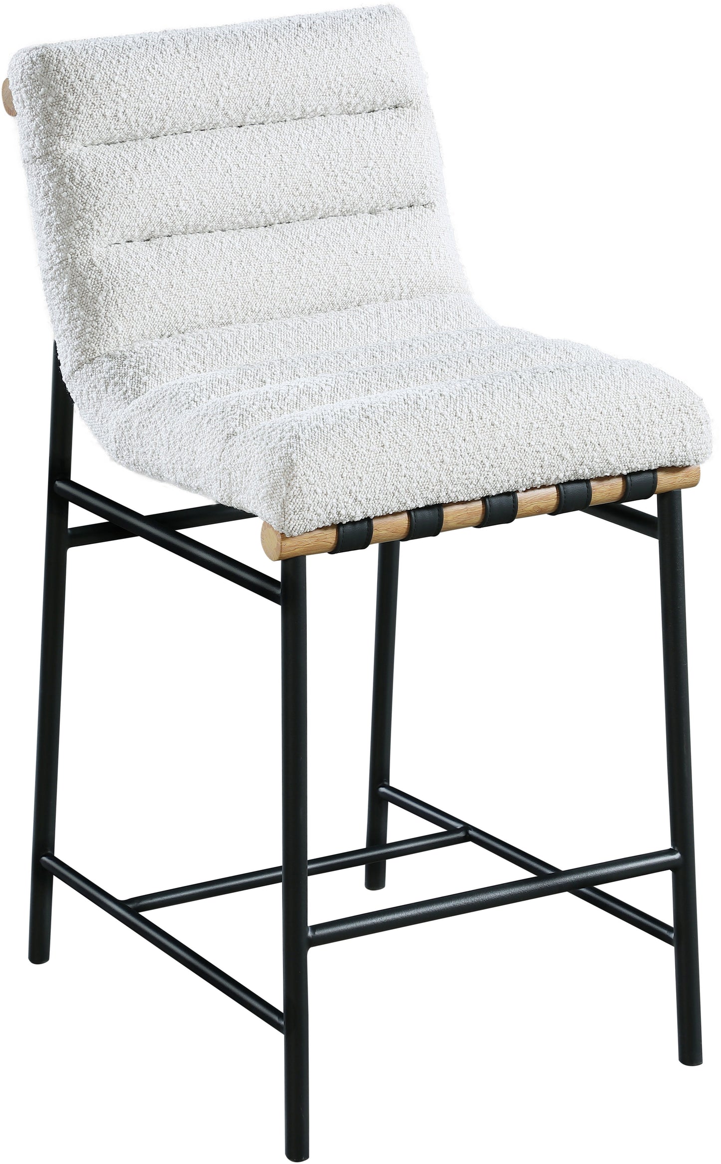 Burke - Counter Stool - Cream - Faux Leather