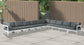 Nizuc - Outdoor Patio Modular Sectional - Grey - Modern & Contemporary