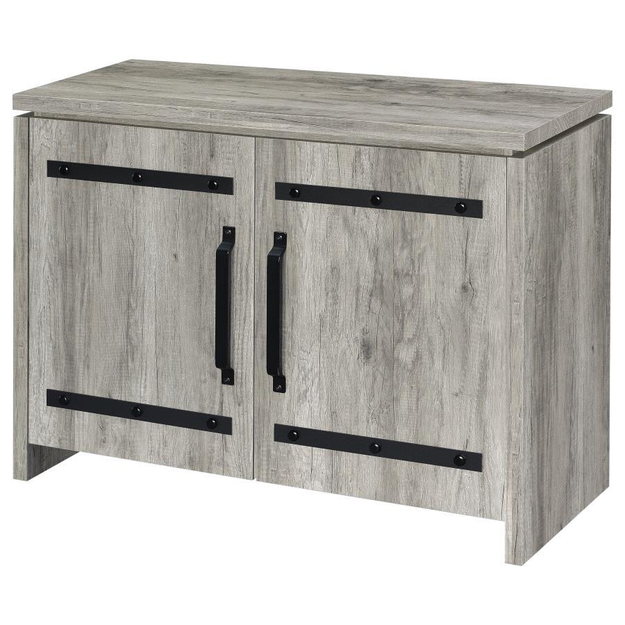 Enoch - 2 Door Engineered Wood Accent Cabinet - Gray Driftwood