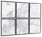 Avanworth - Black / White - Wall Art Set (Set of 6)