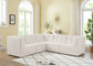 Relax - Modular Sectional 5 Piece - Cream - Modern & Contemporary