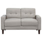 Bowen - Upholstered Track Arm Tufted Sofa Set