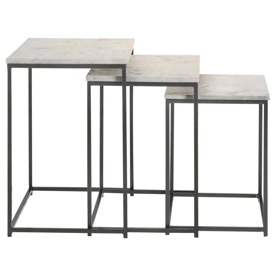 Medora - 3-Piece Nesting Table With Marble Top