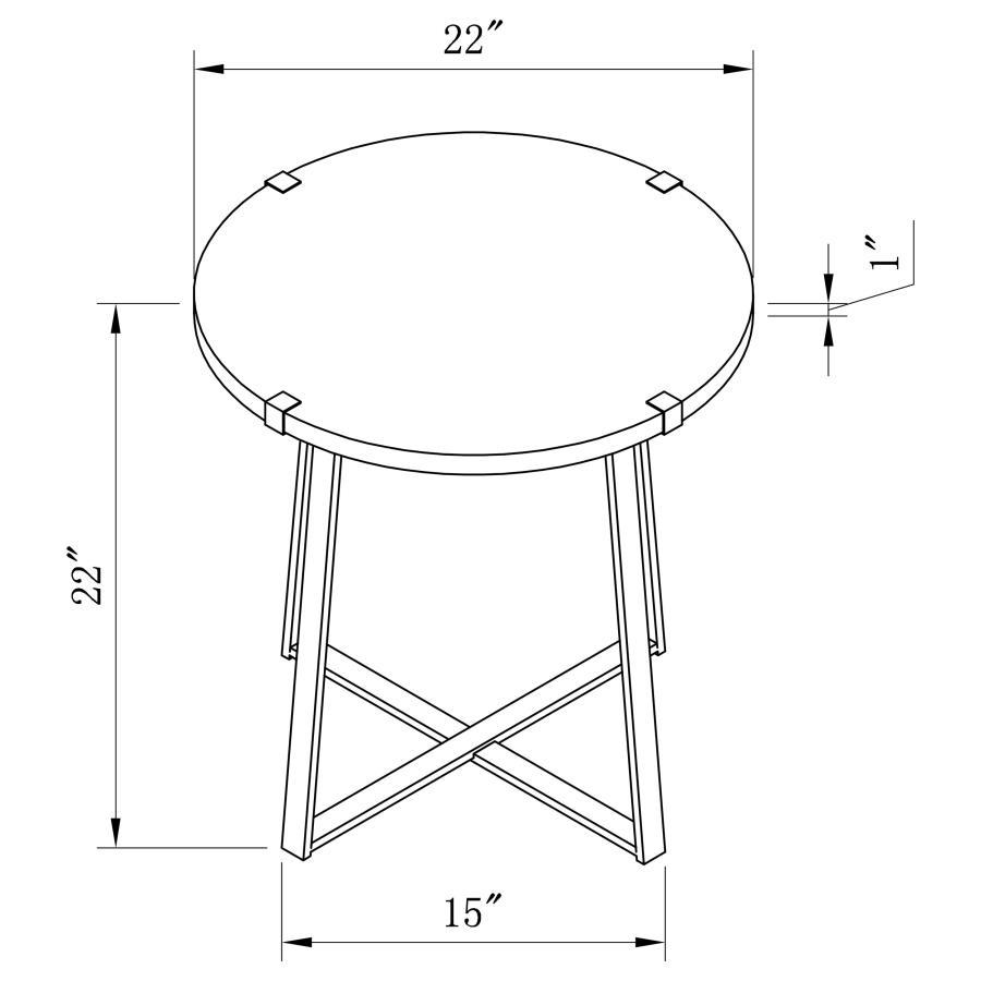 Marcus - Round Engineered Wood Table