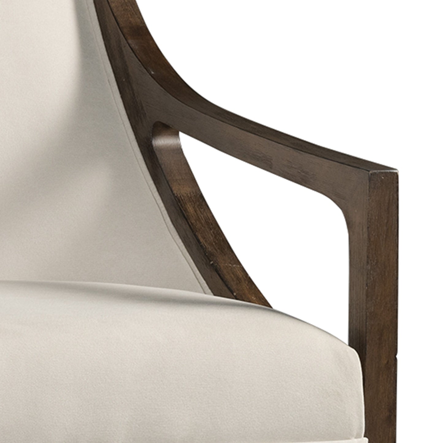 Hopkins - Chair With Brown Arm Columbia Natural