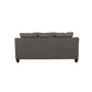 Salizar - Upholstered Flared Arm Sofa - Charcoal Gray