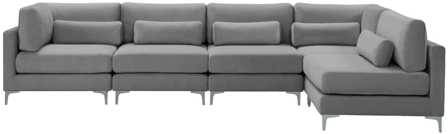 Julia - Modular Sectional 5 Piece - Gray