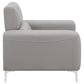 Glenmark - Upholstered Track Arm Accent Chair - Taupe