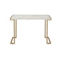 Boice II - Accent Table - Faux Marble & Champagne