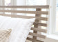 Hasbrick - Tan - Queen Slat Panel Bed With Framed Panel Footboard